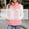 thumbnail image 3 of Edvintorg Women's Winter Waistcoat Sleeveless Zip up Puffer Jacket Lightweight Padded Vest with Pockets Fall Outerwear, 3 of 6