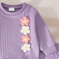 thumbnail image 5 of yboeqw Baby Girl Fall Clothes Cute Embroidery Long Sleeve Sweatshirt Casual Jogger Pants Set Toddler Winter Outfits 6-24 Months 2T 3T 4T,Size 6-12 Months, 5 of 8