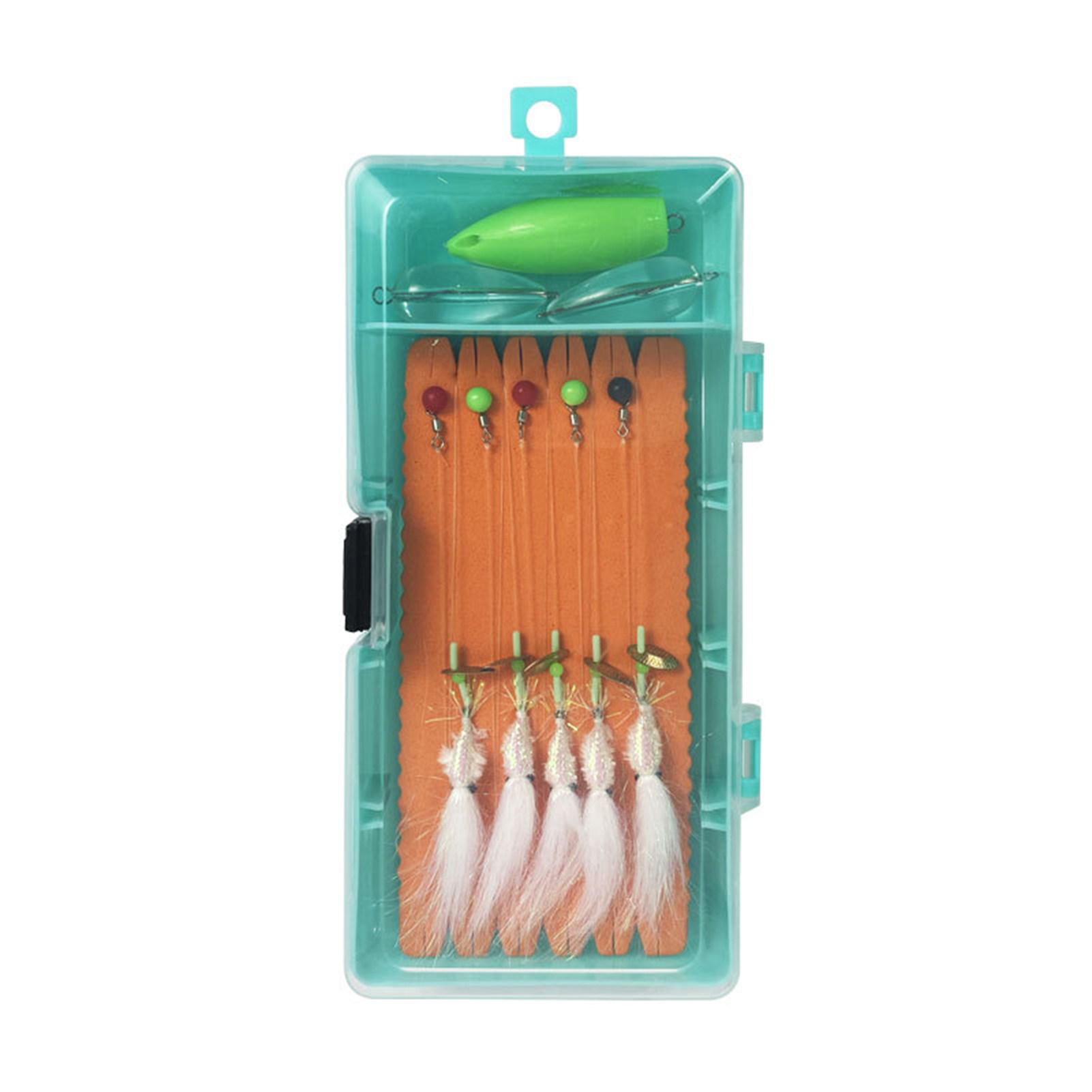 UDIYO 1 Set Fishing Rig Spinner Sequin Float Sinker Ice Silk Shrimp