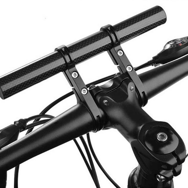 Bike Handlebar Extender Handle Bar Extended Bracket holder handlebar extender bike handlebar bike Extension Alloy Holder Mount, Black, 20cm, Extended Bracket