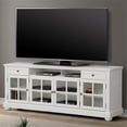 thumbnail image 2 of Bowery Hill 76"W Wood TV Console with Glass Doors in White Finish, 2 of 2