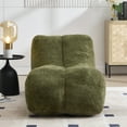 thumbnail image 4 of Montary Creative Bean Bag Sofa Chair for Adults, Filled w/ High-Density Sponge - Supportive,Olive Green, 4 of 10