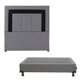 thumbnail image 1 of Box Base Cama Dicasa Cabecera Bora Plomo Queen Size Gris Negro, 1 of 8