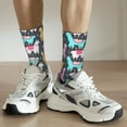 thumbnail image 6 of Vsdgher Colorful Alpaca Crew Socks for Men & Women, Breathable Casual Athletic Ankle Socks, 6 of 6