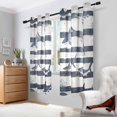thumbnail image 2 of Yayeee Window Curtains Set of 2 for Living Room Light Filtering 63"x52", Light Sharks, 2 of 7