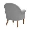 thumbnail image 3 of HomeRoots 534142 33 in. Linen Arm Chair, Gray & Brown, 3 of 3