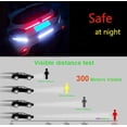 thumbnail image 4 of Paquete de 5 cintas reflectantes de seguridad para exteriores, pegatinas de iluminación, cinta reflectora impermeable para bicicleta, coche, motocicleta, decoración de llantas DIY, 4 of 5