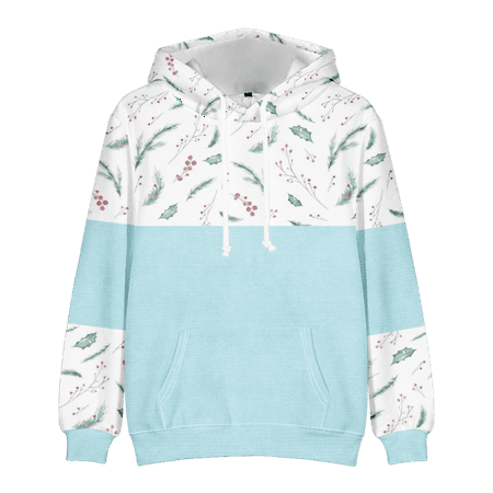 

MLFU Boys Stitching Hooded Sweatshirts Cotton Warm 3D Print Tops For Boys