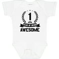 thumbnail image 3 of Inktastic 1 year of being awesome birthday black Boys or Girls Baby Bodysuit, 3 of 5