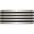 thumbnail image 3 of Stainless Steel Brushed With Black Rubber Stripes 10mm Flat Band (Size 13) Made In China sr391-13, 3 of 5