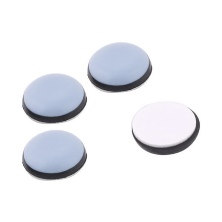Sticks Furniture - Self Stick Furniture Slider Mover Glides Round Shaped Chair Foot Ligth Blue 4pcs