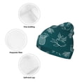 thumbnail image 3 of Yiaed Tropical Pineapple Print Winter Beanie for Men Women, Fleece Lined Beanie Soft Warm Knit Hat Ski Stocking Cuffed Ca, 3 of 6