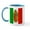 White/Blue Inside, variant on CafePress - Virgen De Guadalupe Mexican Flag Mug - 11 oz Ceramic Mug - Novelty Coffee Tea Cup
