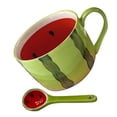 thumbnail image 6 of Jiyike Watermelon Coffee Mug Ceramic Water Mug Milk Mug Home Office Coffee Cup Household Water Cup Cartoon Mug, 6 of 10