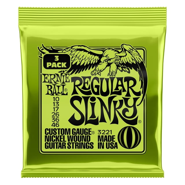 Cuerdas para guitarra eléctrica Ernie Ball Regular Slinky 10-46