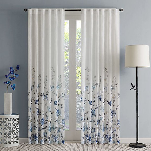 Regency Heights Regency Heights Isla Floral Sheer 108-Inch Rod Pocket