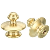 Uxcell 1.1" Tall Brass Lamp Finial Cap Knob 2 Set Screw Holder Tapped 1/4-27 Table Floor Lamp Shade Lampshade Decoration