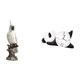 thumbnail image 1 of Escultura de resina de loro panda, figura de animal, moderna y bonita, adorno decorativo de interior para escritorio, mesa, centro de mesa, chimenea,, 1 of 8