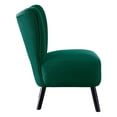 thumbnail image 3 of Homelegance Imani Mi-Siècle Velours Accent Chaise Rembourrée, Vert (2 Pack), 3 of 5