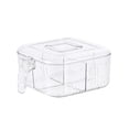 thumbnail image 1 of Caja transparente para , recipiente para especias, 4 compartimentos de almacenamiento , Blanco BLESIY Contenedor de especias, 1 of 8
