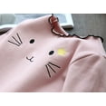 thumbnail image 4 of 2-8T Kids Baby Girls' Long Sleeve Basic Half Turtleneck T-Shirt Cat Printed Tops, 4 of 7
