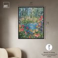 thumbnail image 4 of Serene Escape Impressionism Wall Art /Monet And Van Gogh Inspired Art Canvas Wall Art by Art Remedy, Black Floater Frame, 37" x 46", 4 of 6