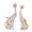Multicolor Style KY145, variant on Riousery 2Pcs Oil Painting Cat Statues Abstract Couple Resin Cat Figurines for Bedroom Office Desktop Decoration KY145, Colorful Home Accents, 9.8 inches / 24.8 cm