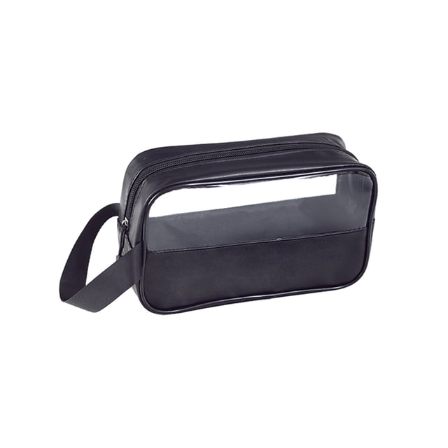 Bolsa de almacenamiento de cosméticos Seitruly Portátil impermeable negro talla pequeña