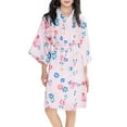 thumbnail image 4 of ATOGUTA Girls Kids Satin Robe for Wedding Spa Party Pink, Size 2T-11, 4 of 9