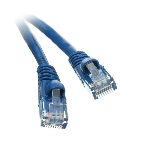 C&E CAT5E Blue Hi Speed LAN Ethernet Patch Cable, Snagless/Molded Boot, 1 Feet