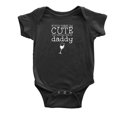 thumbnail image 2 of If You Think I Am Cute You Should See My Mommy/Daddy Baby Bodysuits Cute Twins Clothes (Black, 6-12M), 2 of 5