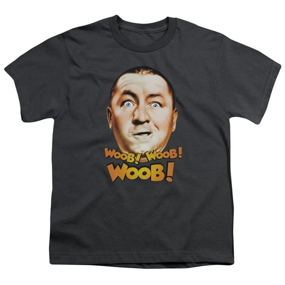 Three Stooges Woob Woob Woob S/S Youth 18/1 T-Shirt Charcoal