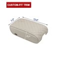 thumbnail image 3 of KBH Center Console Cover for Cadillac SRX 2010-2016, Middle Console Arm Rest Lid Cushion Protector for Car Interior Accessories, Beige Anti-Scratch Leather Trim, 3 of 8