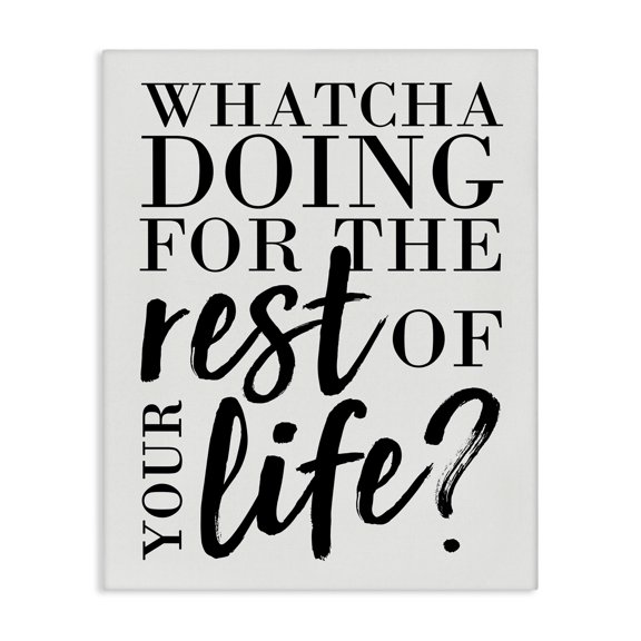 Stupell Industries Glam Watcha Doing Inspirational Canvas Art, 16 x 20, by Erica Billups