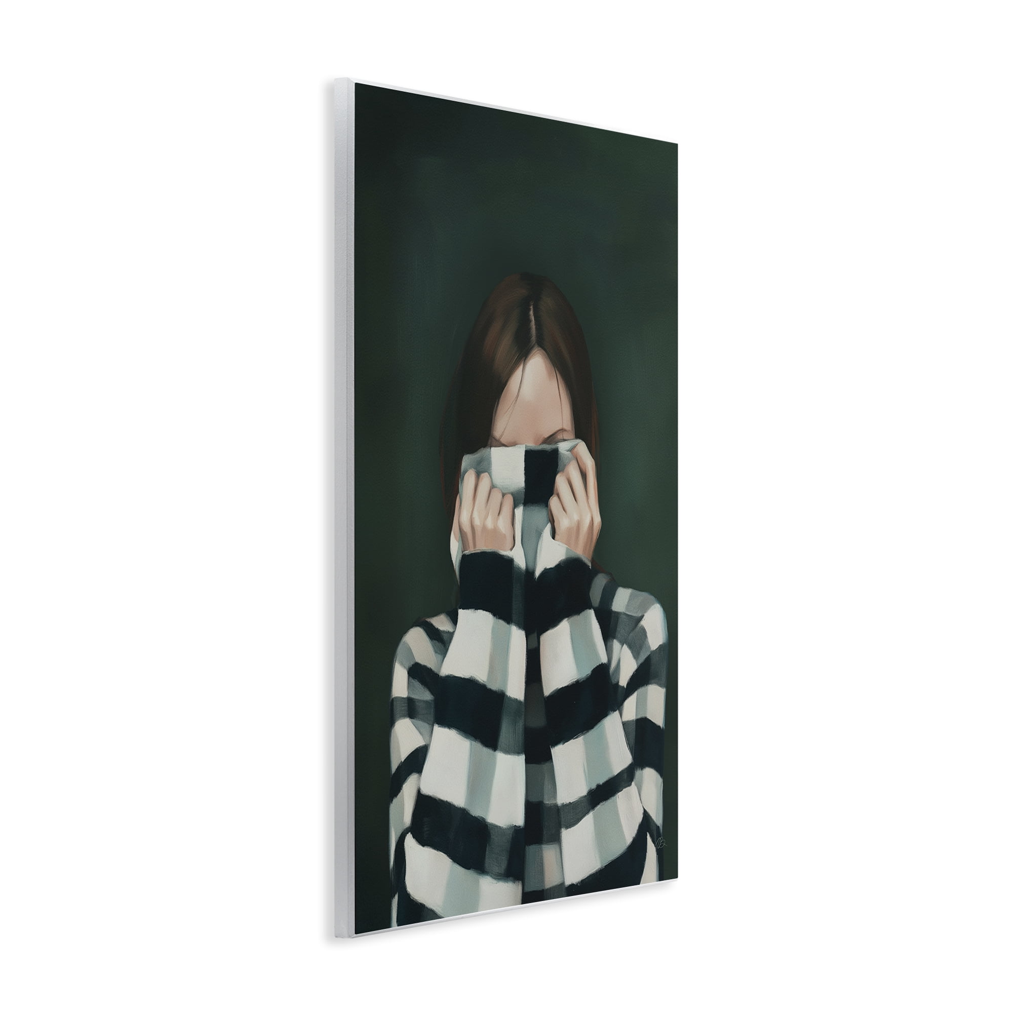 Stupell Industries Warmed Striped Sweater Portrait Wall Plaque Art, design by Ros Ruseva
