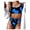 Blue, variant on Fesfesfes Swimsuit for Women Women Cow Print Bikini Set Push-Up Brazilian Swimwear Beachwear Swimsuit