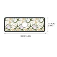 thumbnail image 2 of JeashCHAT Vintage Floral Kitchen Sink Splash Guard for Around Faucet, Super Absorbent Fast Drying Faucet Draining Mat for Kitchen Bathroom Counter, Diatom Mud Non-Slip Drip Catcher, 2 of 2