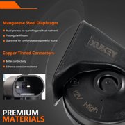 OEMASSIVE 12V 125db Pair Loud Twin Tone Snail Horn For BMW F01 F02 F03 F04 X3 F25 X4 F26