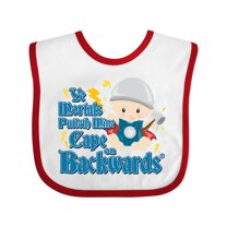 Inktastic Ye Mortals Putteth Mine Cape on Backwards® Boys or Girls Baby Bib