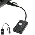 thumbnail image 1 of Tarjeta De Sonido De Audio De 7.1 Canales, Tarjeta De Sonido De Audio Externa 2 En 1 Portátil Multifunción Pequeña Para 2000/2003/XP/Vista/ 7/8 Para OS X V9.0, 1 of 7