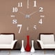 thumbnail image 3 of Etiqueta Engomada Decoración Pared de Espejo 3D Gran Número Reloj Sin Marco Pta Sunnimix none, 3 of 8