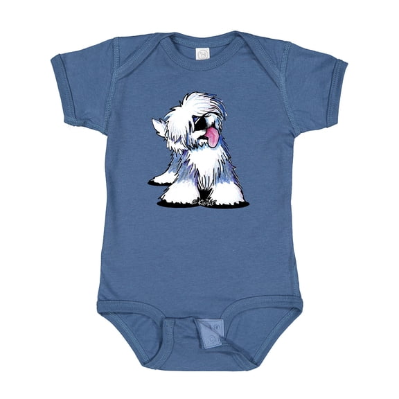 Inktastic Old English Sheepdog Boys or Girls Baby Bodysuit