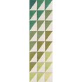 thumbnail image 2 of Momeni DELMADEL-6LIM2380 Novogratz Delmar Collection Agatha Side Triangles Area Rug, 2 ft. 3 in. x 8 ft. Runner, Lime Green, 2 of 4