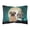 Pug - Dark Brown, variant on Carolines Treasures BB2195PW1216 Halloween Scary Pug Brown Canvas Fabric Decorative Pillow, 12H x16W, multicolor
