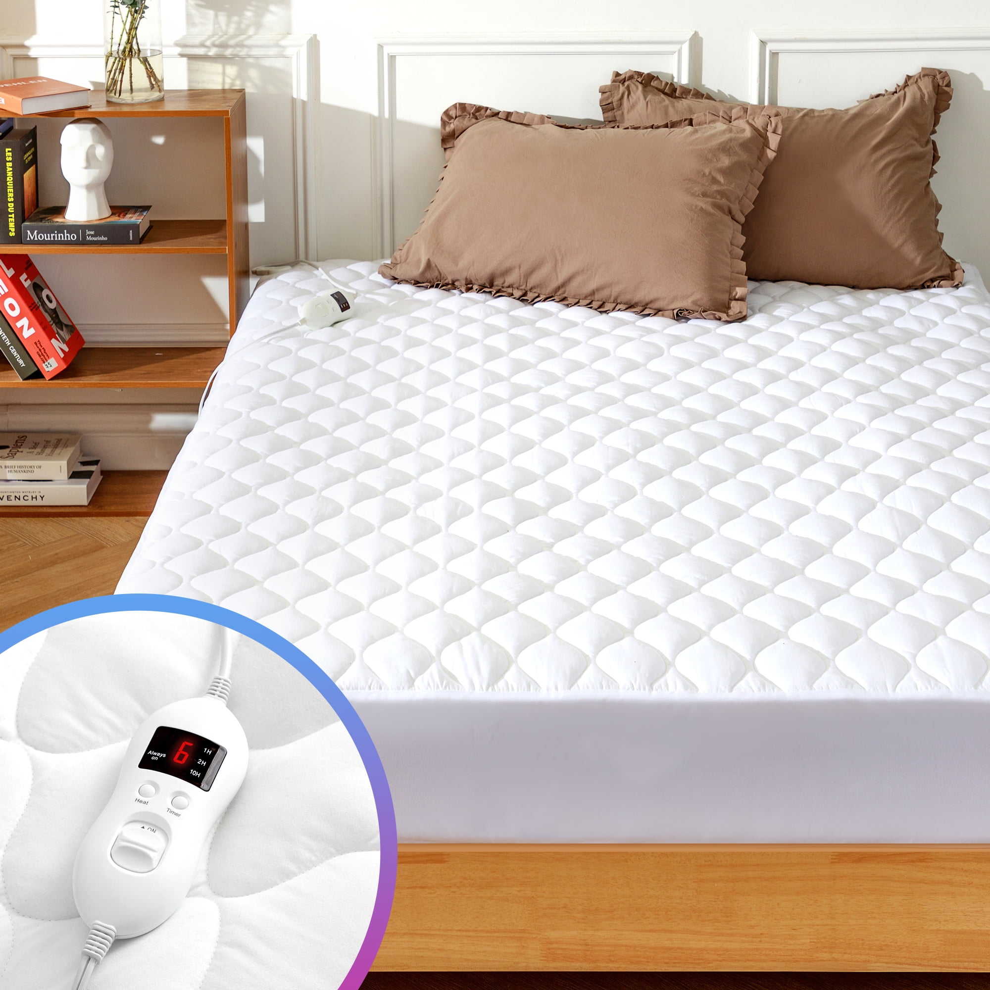 SERWALL Electric Mattress Pad, Heated Mattress Pad w/ Dual Heating Zone  Safe Auto Shut off, Cal King | Walmart Canada