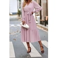 thumbnail image 3 of Vestido PRETTYGARDEN Floral Boho Cruzado con Escote en V y Mangas Largas Talla Grande, 3 of 6