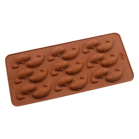 

Christmas Clearance! Feltree 18 Little Carps Silicone Chocolate Molds Cake Decoration Candy Molds DIY