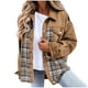 thumbnail image 1 of Chaqueta vaquera de manga larga sin capucha y abrigos de mezclilla de moda para mujer con solapa de color y mangas más delgadas, 1 of 5