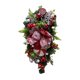 thumbnail image 1 of Corona navideña de bastón de caramelo 2024 para puerta de entrada, guirnaldas y guirnaldas navideñas para adultos, guirnaldas navideñas rojas y blancas con adornos de bolas navideñas para la, 1 of 6