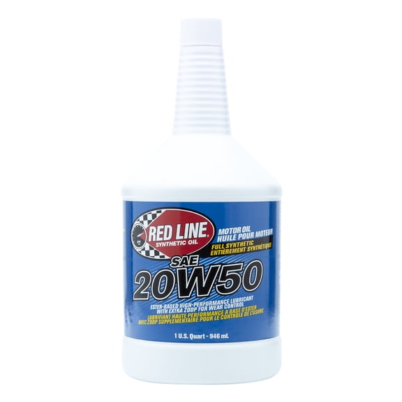 Red Line 12504 SAE 20W50 Fully Synthetic Motor Oil - 1 Quart